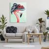 Stupell Industries Classy Flamingo Vintage Black Floral Hat Green Pattern, Design by Amelie Legault view 3