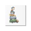 Stupell Industries Balancing Trucks Construction Vehicles Stacked Automobiles, Design by Dishique view 1