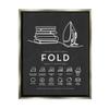 Stupell Industries Laundry Diagram Symbols Chart Ironing Folding Guide, Design by Lettered and Lined view 1