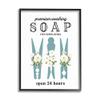 Stupell Industries Premium Soap Laundry Sign Vintage Floral Clothespins, Design by Lettered and Lined view 1