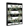 Stupell Industries Gather Calligraphy Stripes Pattern Wreath Botanicals Leaves, Design by Cindy Jacobs view 2