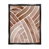 Stupell Industries Modern Brown Intertwining Lines Stripes Watercolor Detail, Design by Grace Popp view 1