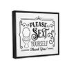 Stupell Industries Seat Yourself Vintage Style Bathroom Toilet Design, Design by Lettered and Lined view 2