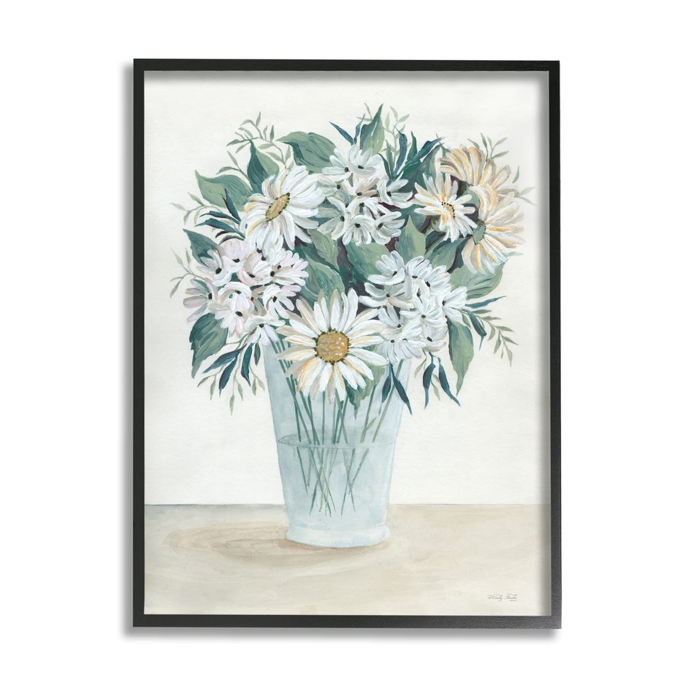 Stupell Industries Wildflower Daisies Floral Bouquet Arrangement Glass Vase, Design by Cindy Jacobs