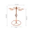 Countertop Wine Glass Holder Stemware Rack, Metal Glasses Display Stand, Free-standing Glass Storage Holder, for Cabinet Kitchen Bar Dining Room view 2
