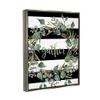 Stupell Industries Gather Calligraphy Stripes Pattern Wreath Botanicals Leaves, Design by Cindy Jacobs view 2
