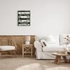 Stupell Industries Gather Calligraphy Stripes Pattern Wreath Botanicals Leaves, Design by Cindy Jacobs view 3