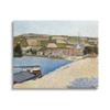 Stupell Industries Rural Waterside Town Boat Dock Distant Farmland, Design by Lettered and Lined view 1