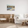 Stupell Industries Rural Waterside Town Boat Dock Distant Farmland, Design by Lettered and Lined view 3