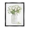Stupell Industries White Tulips Rustic Country Jar Falling Blooms, Design by Cindy Jacobs view 1