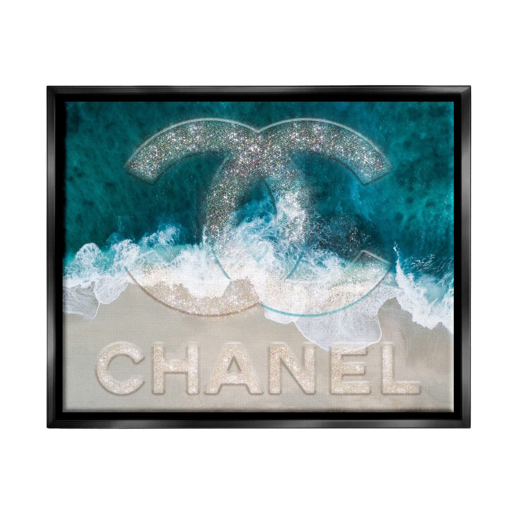Stupell Industries Beach Waves Crashing Shoreline Glam Fashion Detail, Design by Ziwei Li