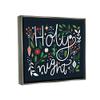 Stupell Industries Holy Night Modern Calligraphy Holiday Winter Botanicals, Design by Louise Allen view 2