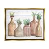 Stupell Industries Succulents Herbs Rustic Cottage Jars Leaves Arrangement, Design by Cindy Jacobs view 1