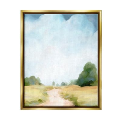 Stupell Industries Rural Country Path Abstract Trees Puffy Clouds, Design by Amy Hall