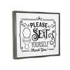 Stupell Industries Seat Yourself Vintage Style Bathroom Toilet Design, Design by Lettered and Lined view 2
