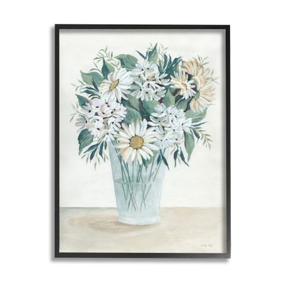 Stupell Industries Wildflower Daisies Floral Bouquet Arrangement Glass Vase, Design by Cindy Jacobs