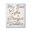 Stupell Industries Strong Coffee Vintage Grain Pattern Kitchen Typography, Design by Daphne Polselli view 1