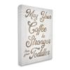 Stupell Industries Strong Coffee Vintage Grain Pattern Kitchen Typography, Design by Daphne Polselli view 2