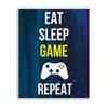 Stupell Industries Eat Sleep Game Repeat Controller Layered Background, Design by Annie Warren view 1