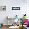 Stupell Industries Meaningful Brotherhood Siblings Sign Blue White Typography, Design by Daphne Polselli view 2