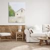 Stupell Industries Abstract Country Field Fenced Farmland Barn, Design by Amy Hall, Gallery Wrapped Canvas, 36 x 48 view 3