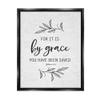 Stupell Industries By Grace Spiritual Verse Phrase Leaf Sprigs, Design by Lettered and Lined view 1