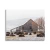 Stupell Industries Snow Dusted Barn Buffalo Bison Rural Farm, Design by Jeff Poe Photography view 1