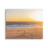 Stupell Industries Radiant Sunset Beach Volleyball Nets Ocean Shoreline, Design by Jeff Poe Photography view 1