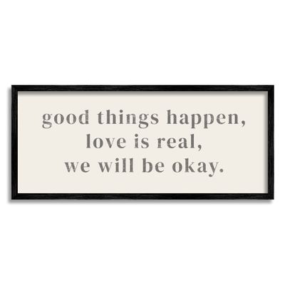 Stupell Industries We Will Be Okay Soothing Encouragement Sentiment, Design by Daphne Polselli
