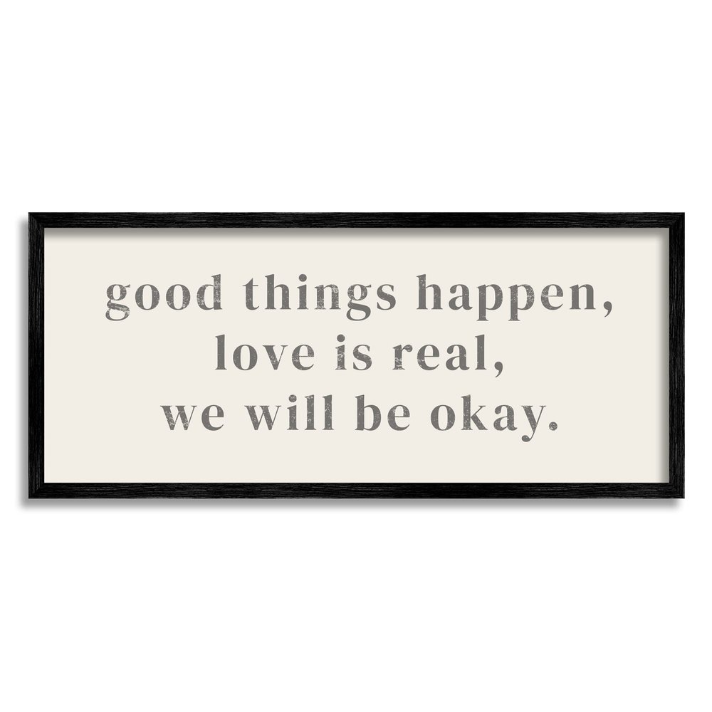 Stupell Industries We Will Be Okay Soothing Encouragement Sentiment, Design by Daphne Polselli