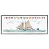 Stupell Industries Sailing Flags Educational Sailboat Structure Boating Diagram, Design by Dishique view 1