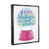 Stupell Industries Romantic Snowflake Kisses Snow Globe Winter Quote, Design by Kamdon Kreations view 2