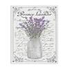 Stupell Industries Lavender Sprigs Bouquet Ornate French Script Motif, Design by Lettered and Lined view 1