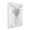 Stupell Industries Lavender Sprigs Bouquet Ornate French Script Motif, Design by Lettered and Lined view 2