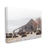 Stupell Industries Snow Dusted Barn Buffalo Bison Rural Farm, Design by Jeff Poe Photography view 2
