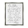 Stupell Industries Our Father Religious Prayer Reading Spiritual Scripture, Design by Lettered and Lined view 1