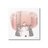 Stupell Industries Winter Rabbits Building Snowman Snowy Forest Scene, Design by Diane Neukirch view 1