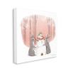 Stupell Industries Winter Rabbits Building Snowman Snowy Forest Scene, Design by Diane Neukirch view 2