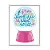 Stupell Industries Romantic Snowflake Kisses Snow Globe Winter Quote, Design by Kamdon Kreations view 1