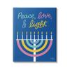 Stupell Industries Peace Love & Light Casual Holiday Hanukkah Menorah, Design by Jess Baskin view 1
