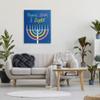 Stupell Industries Peace Love & Light Casual Holiday Hanukkah Menorah, Design by Jess Baskin view 3