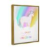 Stupell Industries Unicorn Spirit Animal Vivid Fantasy Rainbow Pony, Design by Diane Neukirch view 2