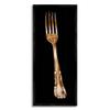 Stupell Industries Kitchen Fork Silverware Cutlery Painting Black Background, Design by Adolf Llovea view 1