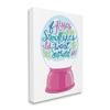 Stupell Industries Romantic Snowflake Kisses Snow Globe Winter Quote, Design by Kamdon Kreations view 2