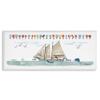 Stupell Industries Sailing Flags Educational Sailboat Structure Boating Diagram, Design by Dishique view 1