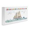 Stupell Industries Sailing Flags Educational Sailboat Structure Boating Diagram, Design by Dishique view 3