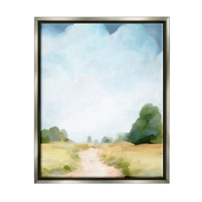 Stupell Industries Rural Country Path Abstract Trees Puffy Clouds, Design by Amy Hall