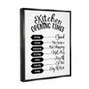 Stupell Industries Kitchen Opening Times Humorous Antique Text Style, Design by Lettered and Lined view 2