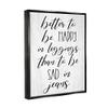 Stupell Industries Happy In Leggings Funny Fashion Calligraphy Saying, Design by Daphne Polselli view 2