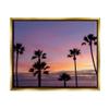 Stupell Industries Purple Sunrise Sky Tall Palm Trees Silhouettes, Design by Jeff Poe Photography view 1